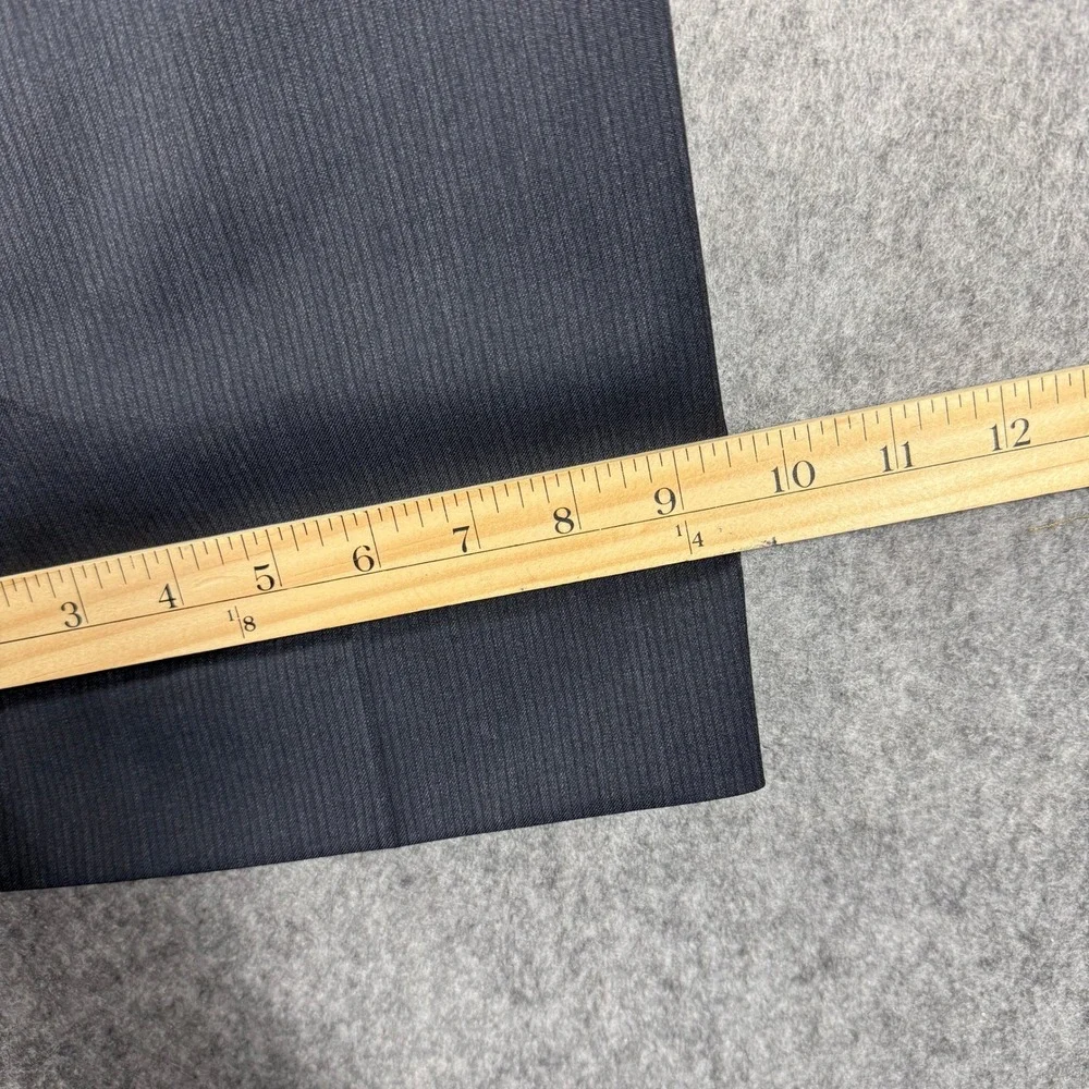 Banana Republic Mens Dress Pants 37x32 Classic‎ Fit Wool Blend Navy Micro Stripe